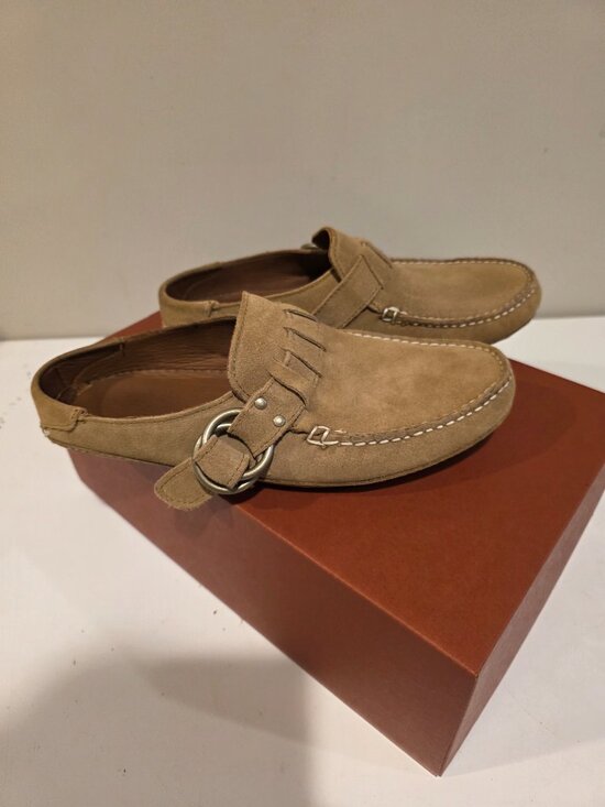 Quoddy Mules | Mushroom Suede | Size 11 | Barely Worn